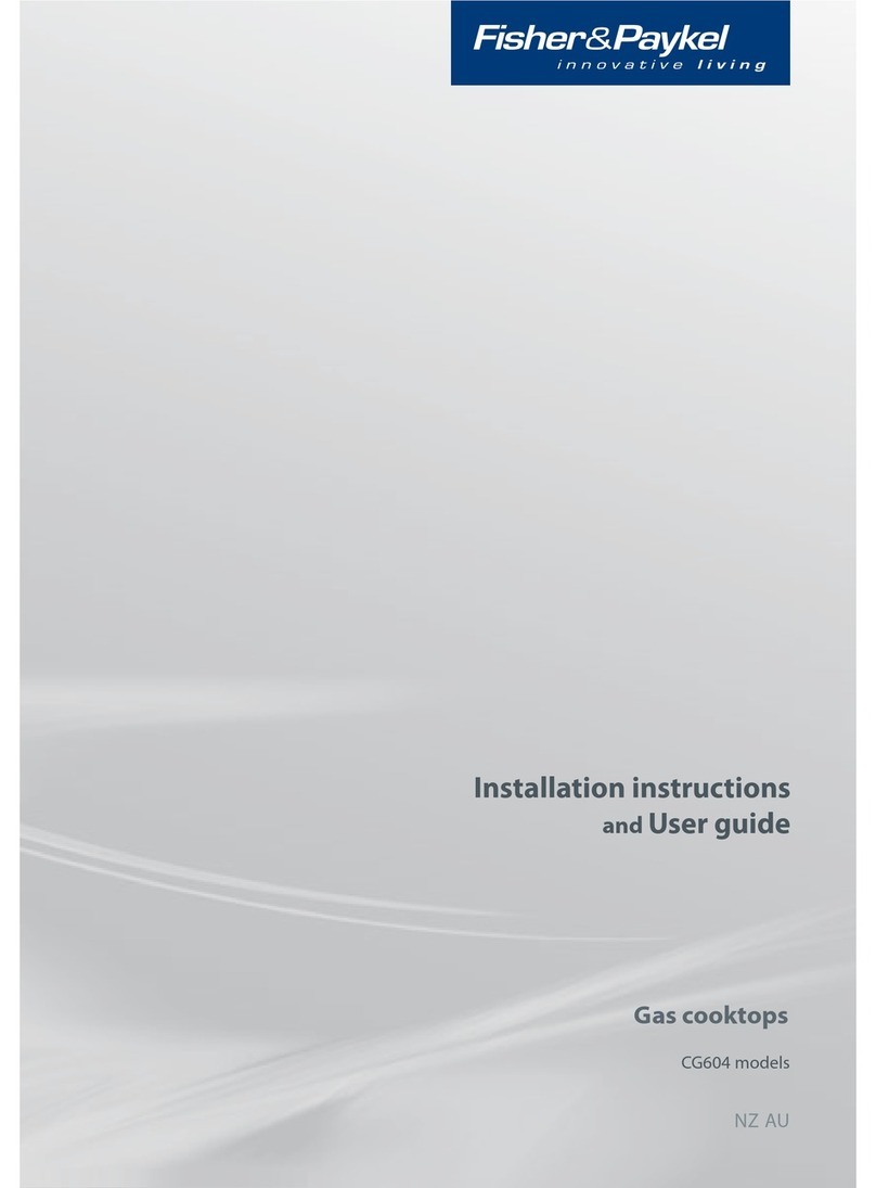 Fisher & Paykel ELBA CG604 Series Installation instructions and user guide