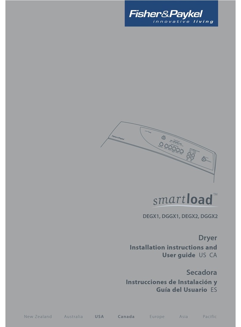 Fisher & Paykel Smartload DEGX1 Mounting instructions