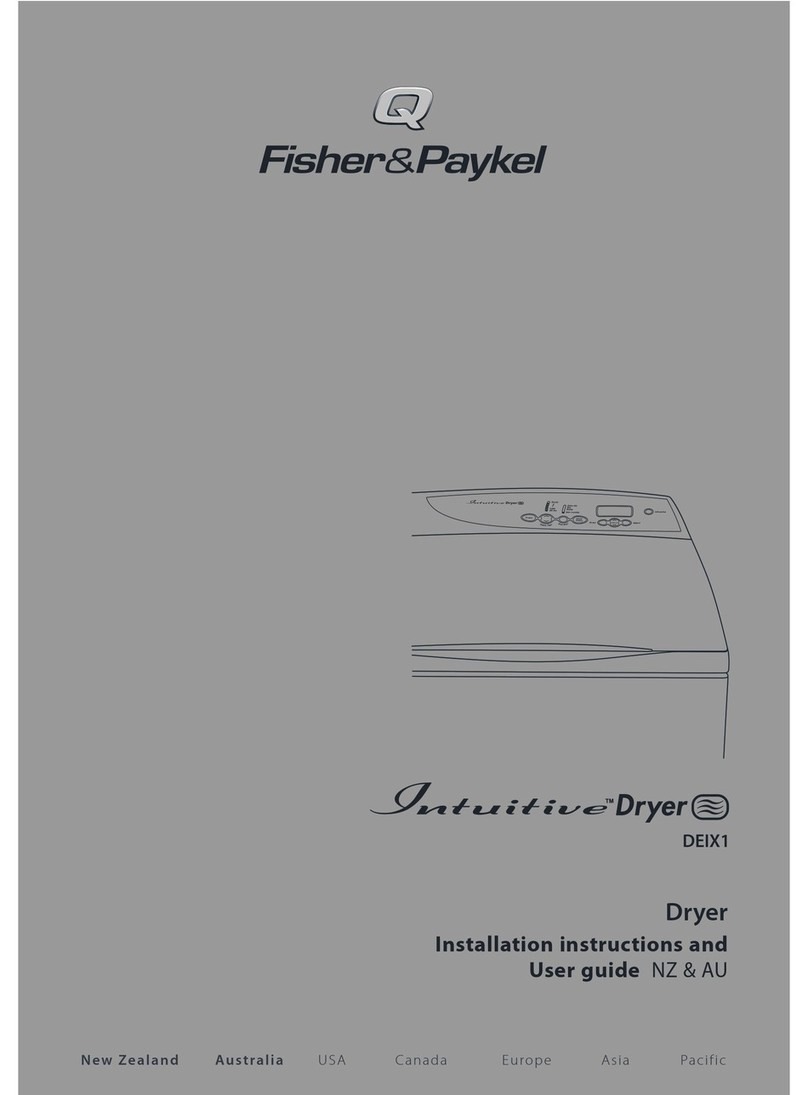 Fisher & Paykel Intuitive DEIX1 User manual Fisher & Paykel Intuitive DEIX1 User manual