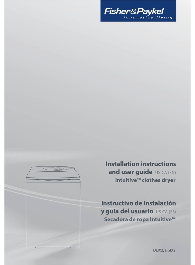 Fisher & Paykel Intuitive DEIX2 Mounting instructions