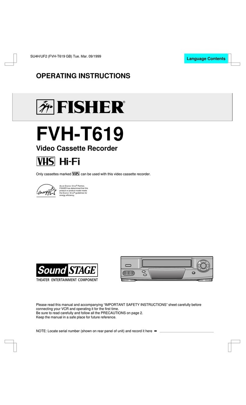 Fisher FVH-T619 User manual