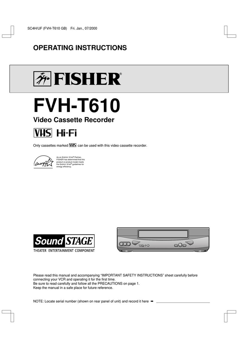 Fisher FVH-T610 User manual