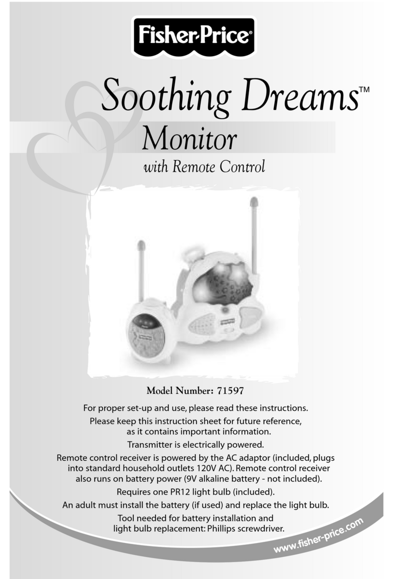 Fisher-Price SOOTHING  DREAMS 71597 User manual