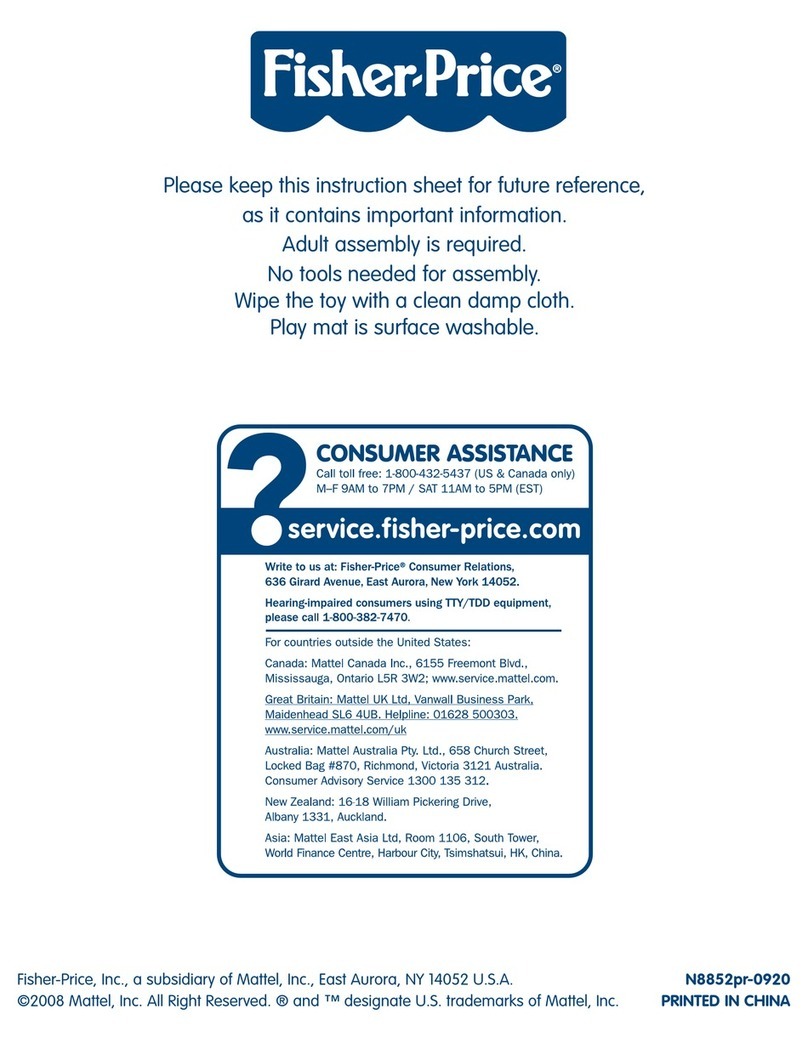 Fisher-Price GeoTrax N8852 User manual