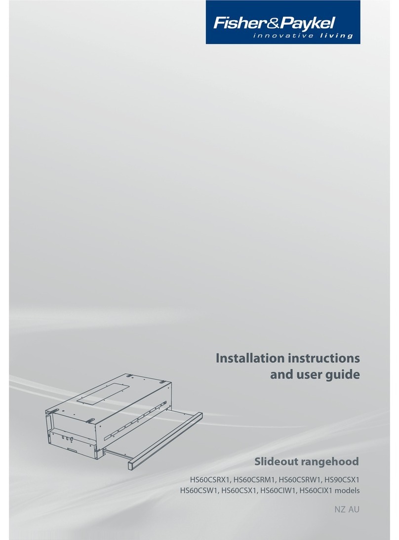 Fisher & Paykel HS60CSRM1 Mounting instructions
