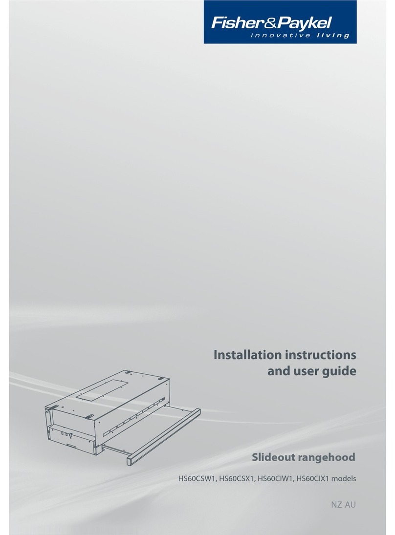 Fisher & Paykel HS60CIW1 Mounting instructions
