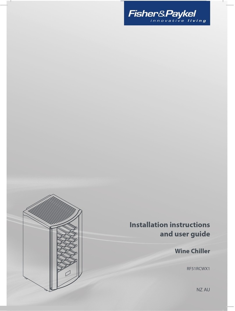 Fisher & Paykel RF51RCWX1 Mounting instructions