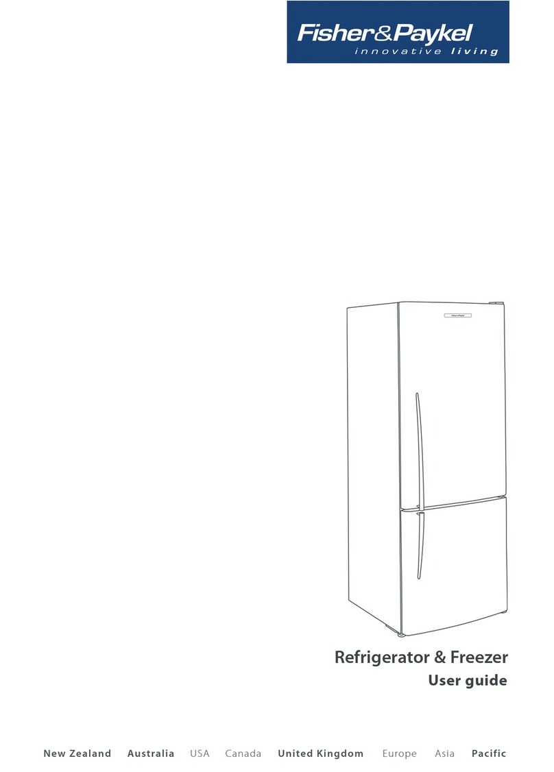 Fisher & Paykel Refrigerator & Freezer user guide