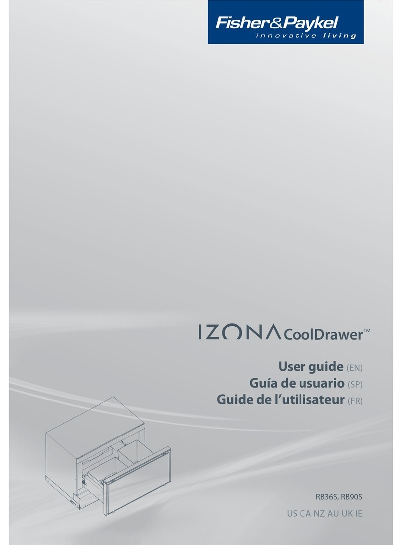 Fisher & Paykel IZONA CoolDrawer RB36S user guide