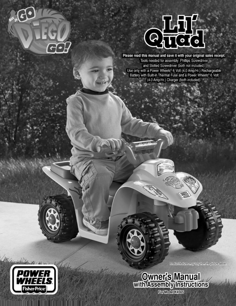 Power Wheels LIL' QUAD K4565 User manual