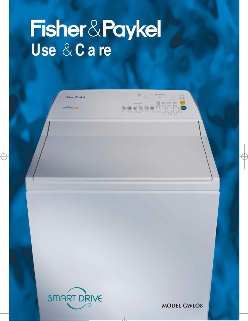 Fisher & Paykel Smart Drive GWLO8 Installation instructions