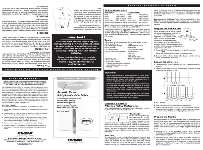 Fishman Guitar user manual
