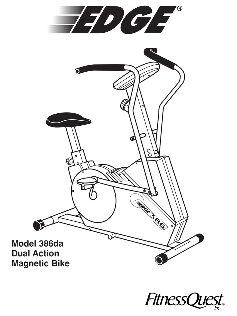 Fitness Quest Edge 386da owner's manual