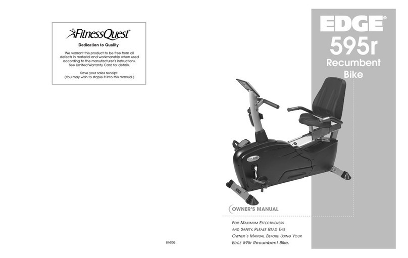 Fitness Quest EDGE 595r owner's manual