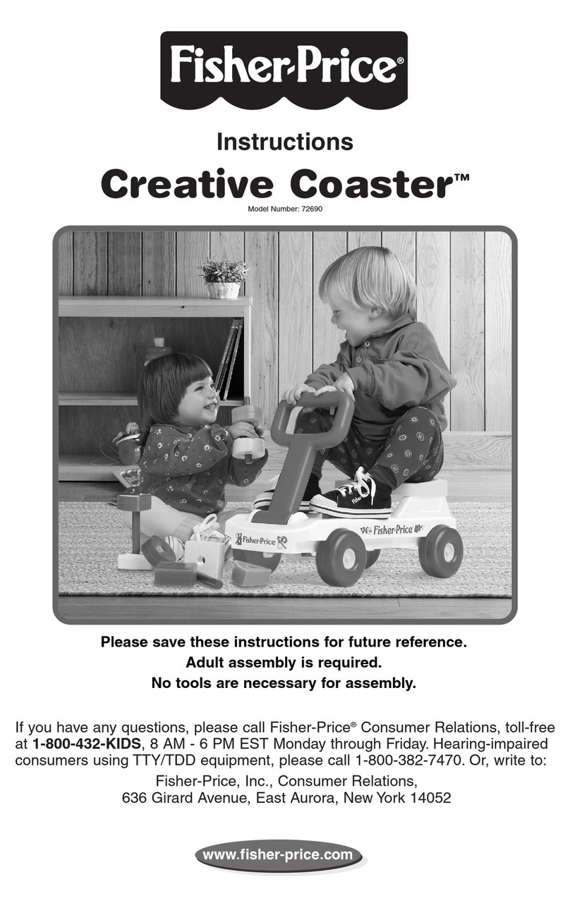 Fisher-Price CREATIVE COASTER 72690 instructions