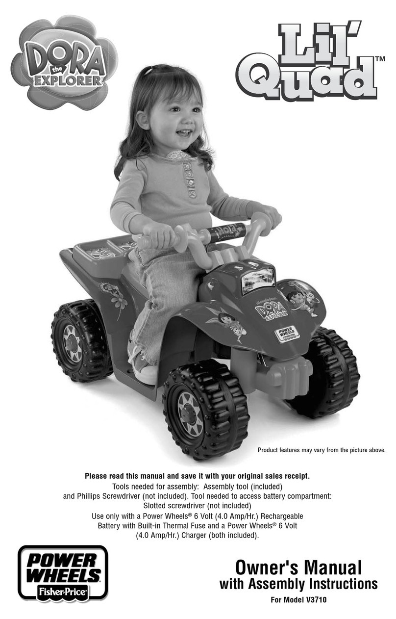 Fisher-Price Power Wheels Lil's Quad V3710 Owner's manual with assembly instructions Fisher-Price Power Wheels Lil's Quad V3710 Owner's manual with assembly instructions