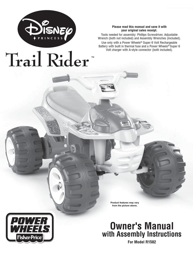Fisher-Price TRAIL RAIDER R1502 Owner's manual & assembly instructions Fisher-Price TRAIL RAIDER R1502 Owner's manual & assembly instructions