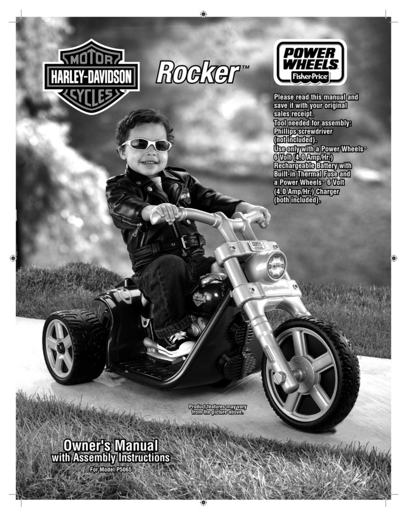 Fisher-Price Harley-Davidson ROCKER P5065 Use and care manual