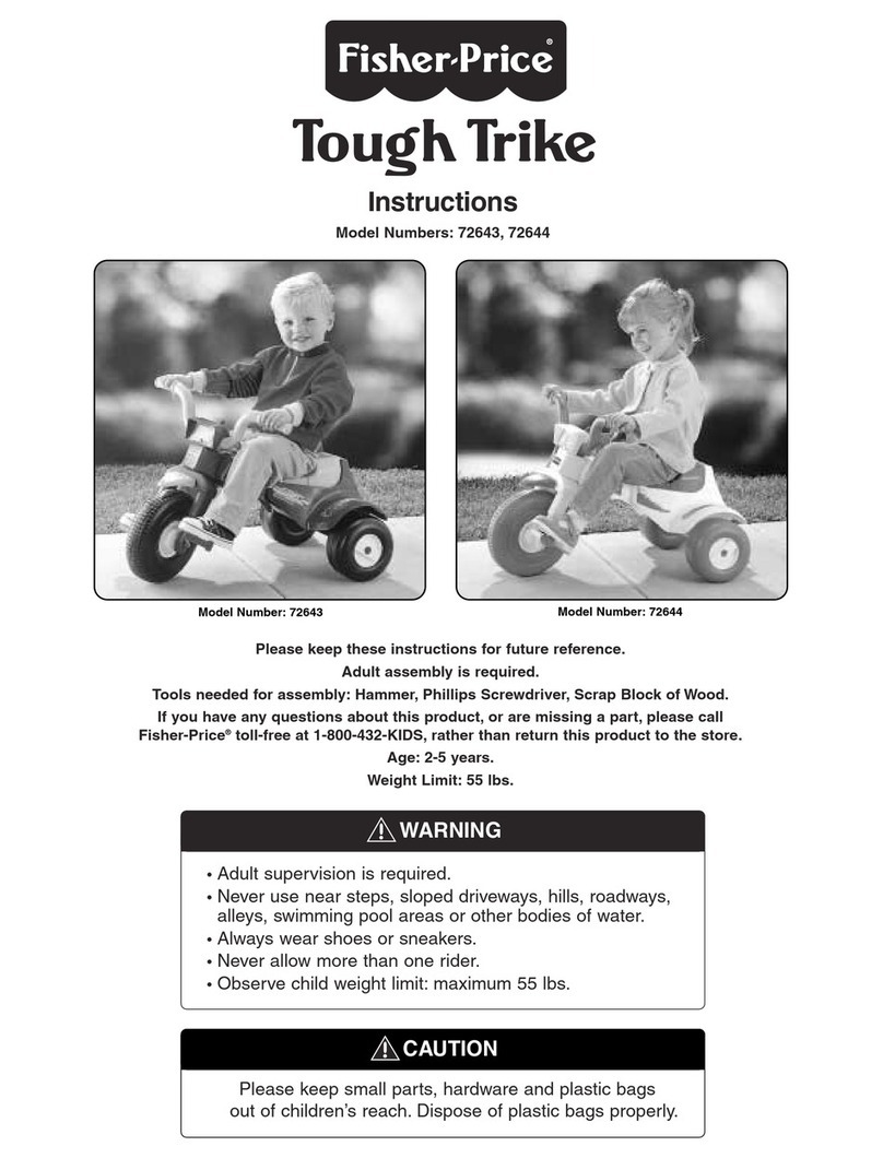 Fisher-Price TOUGH TRIKE 72643 instructions