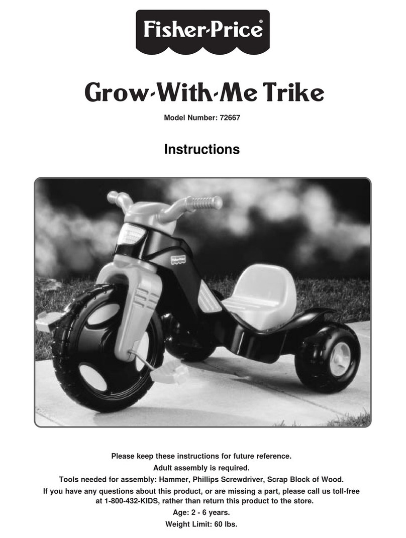 Fisher-Price GROW-WITH-ME TRIKE 72667 instructions