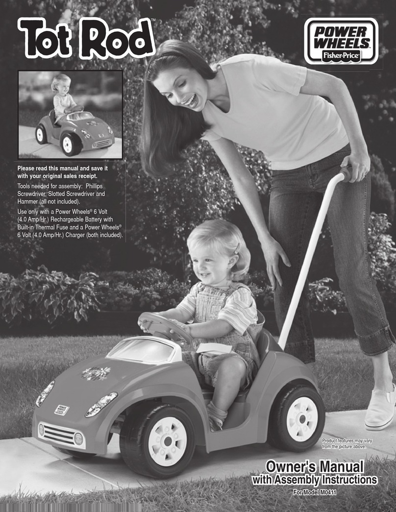 Fisher-Price M0411 Owner's manual with assembly instructions