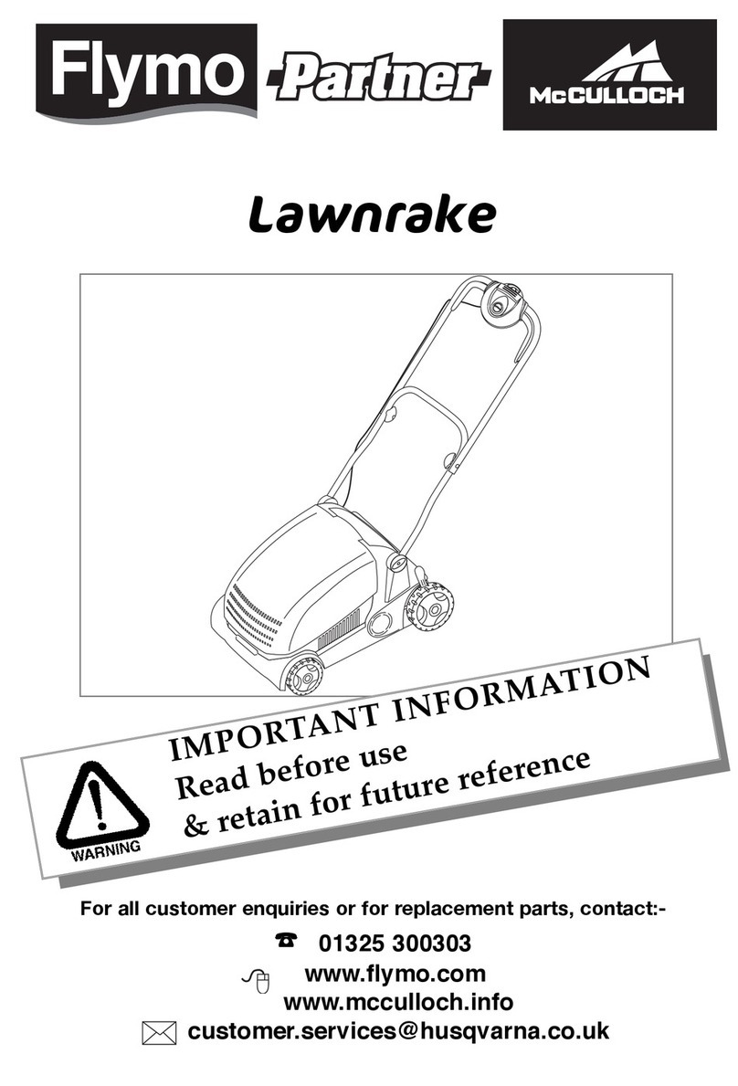 Flymo Partner lawnrake User manual