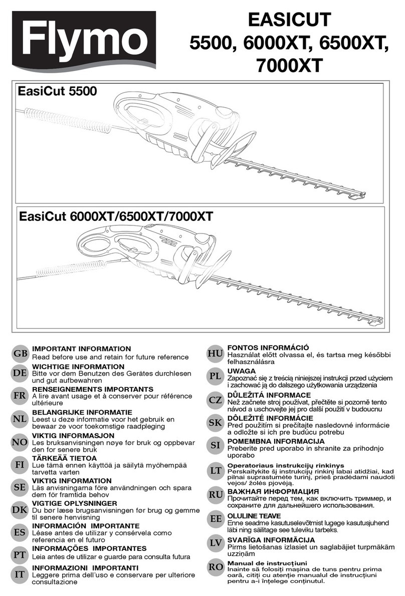 Flymo EASICUT 6000XT Operating manual