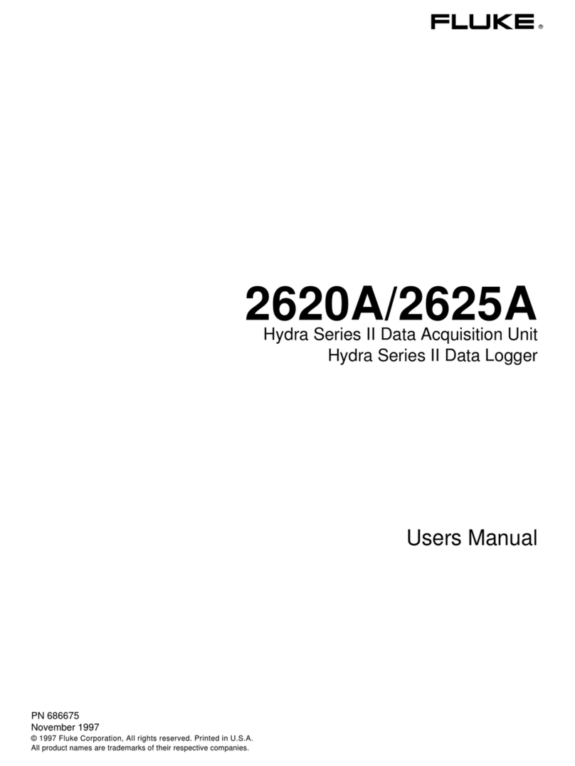Fluke 2620A User manual