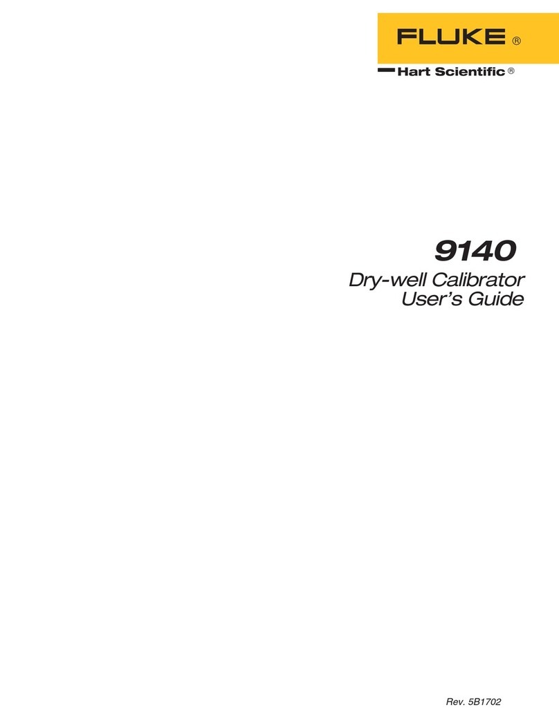 Fluke 9140 User manual
