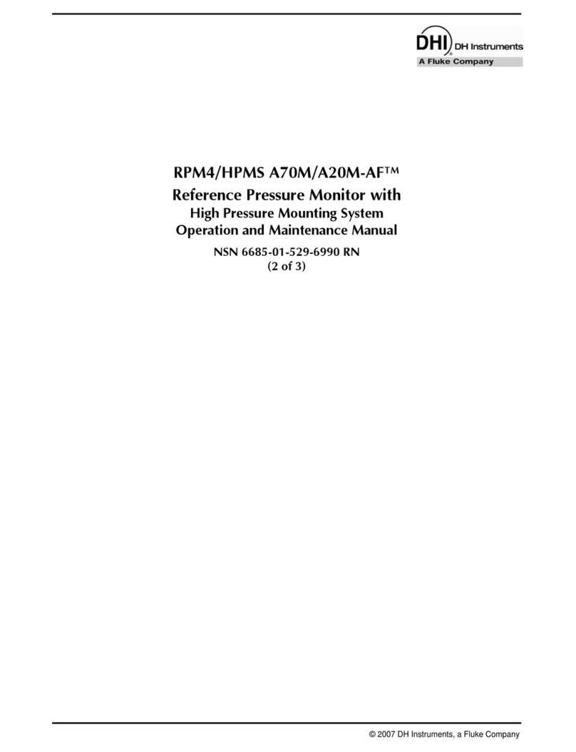 DH Instruments HPMS A70M User manual