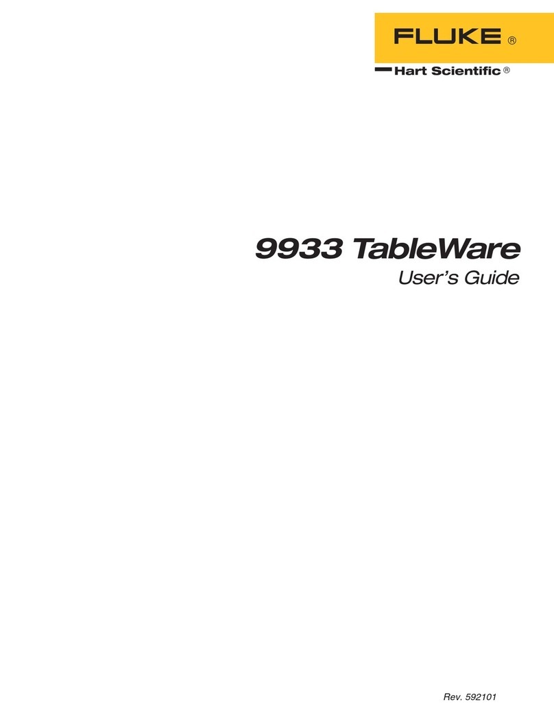 Fluke Hart Scientific 9933 TableWare user guide