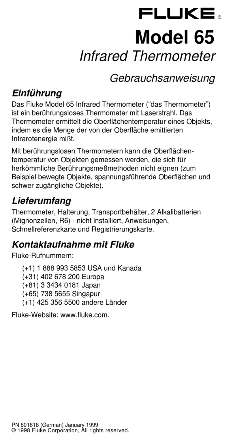 Fluke 65 User manual