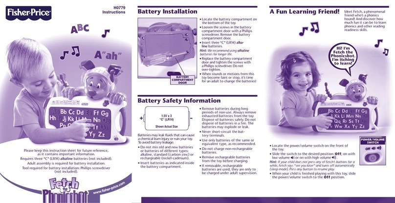 Fisher-Price H0779 User manual Fisher-Price H0779 User manual
