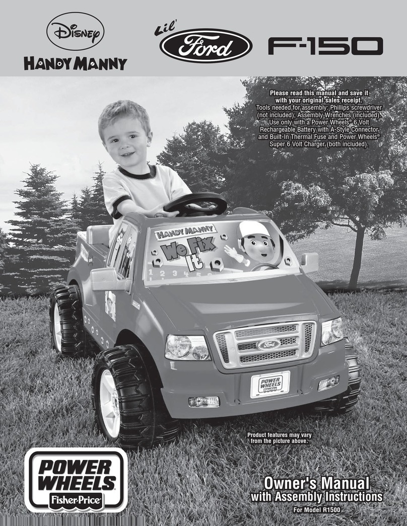 Power Wheels CRAFTSMAN F-150 Owner's manual with assembly instructions