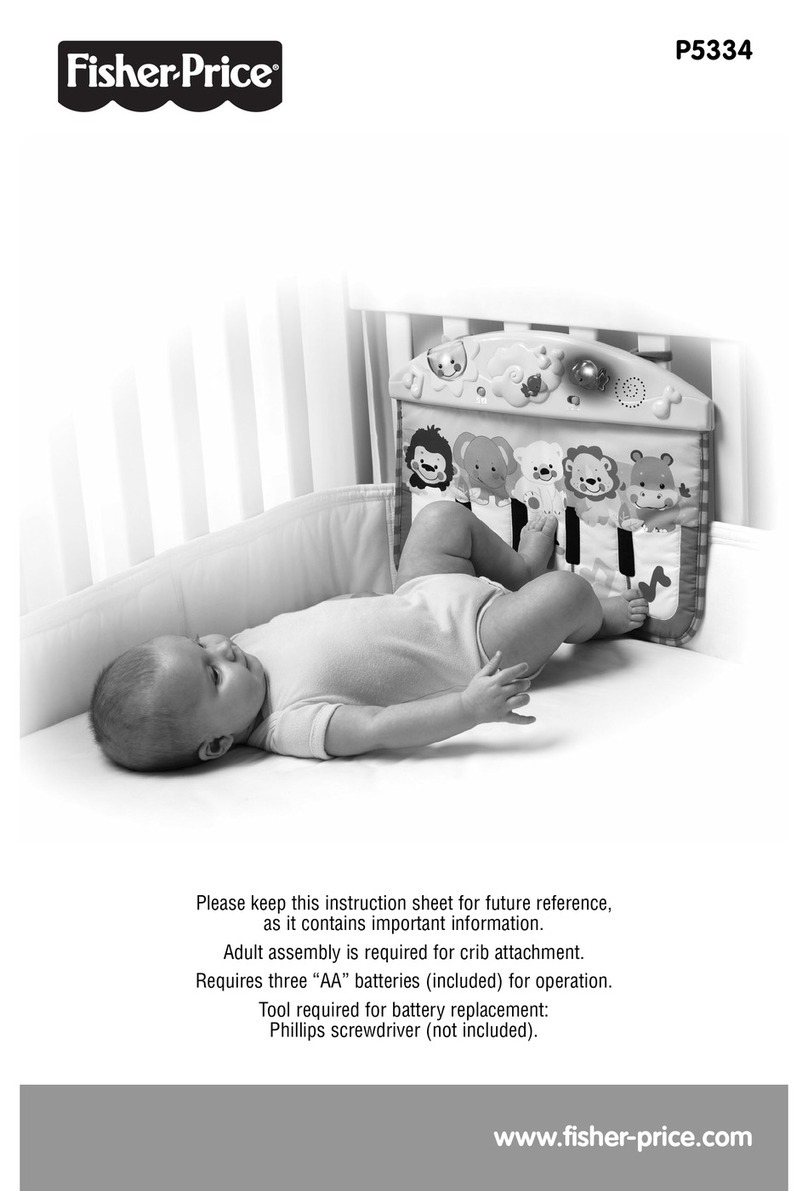 Fisher-Price P5334 instruction sheet
