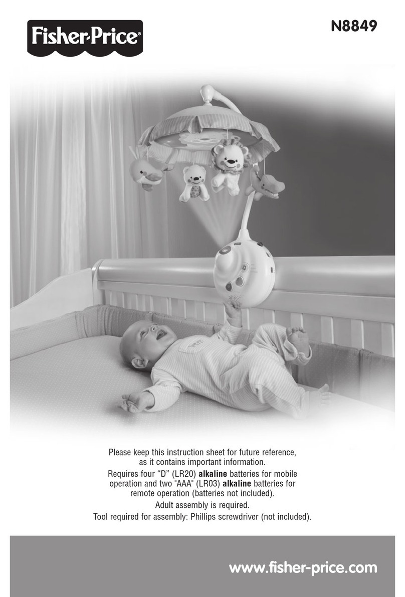 Fisher-Price N8849 instruction sheet