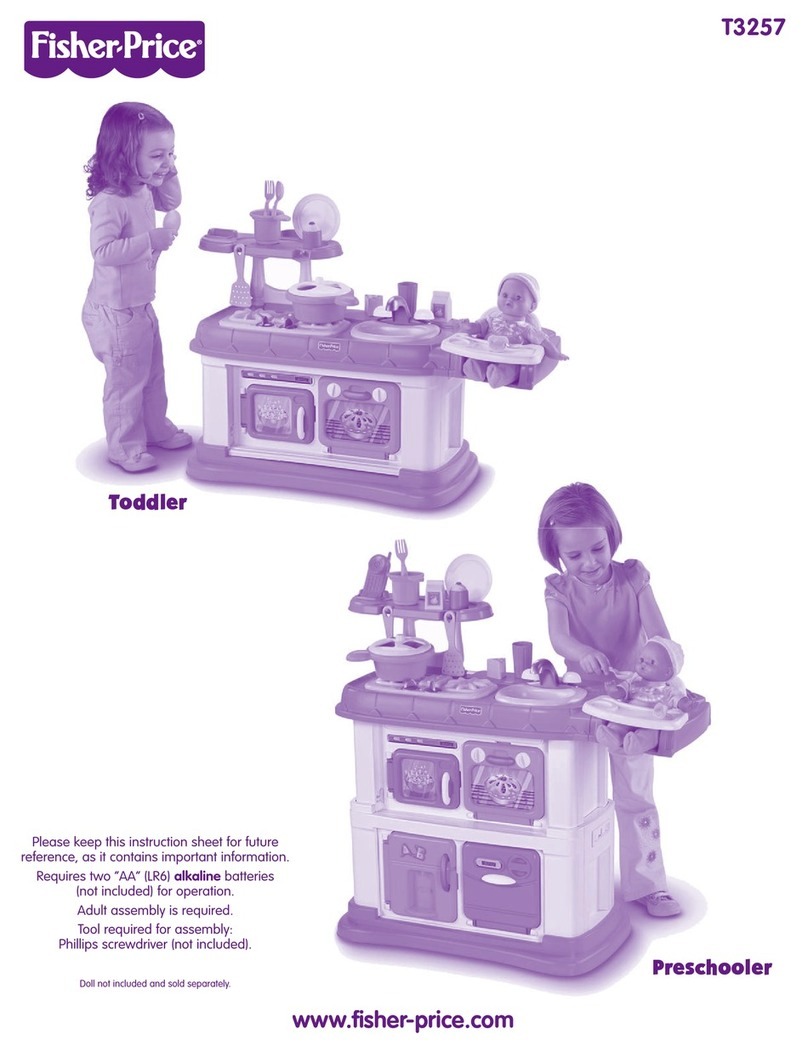 Fisher-Price TODDLER T3257 instruction sheet