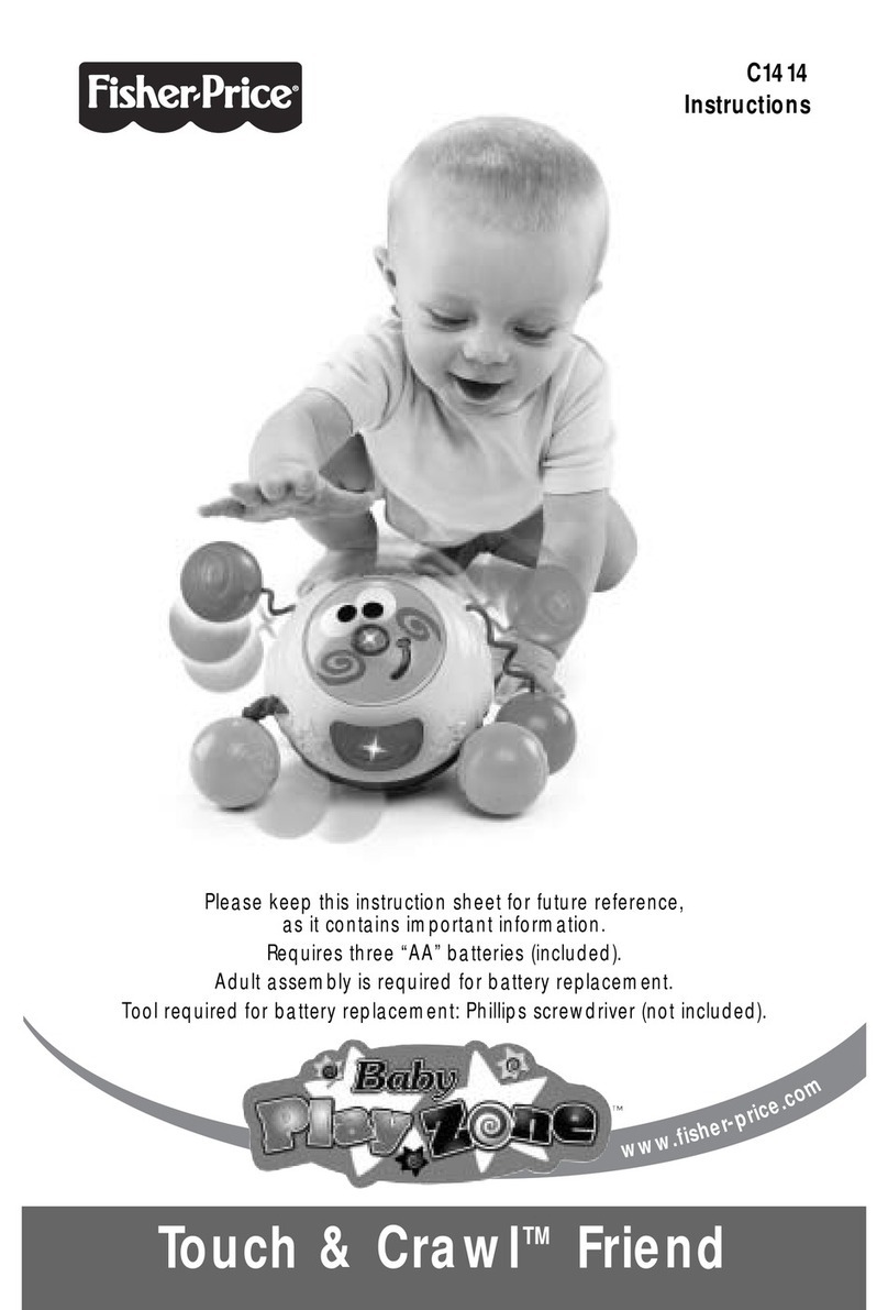 Fisher-Price TOUCH AND CRAWL FRIEND C1414 instruction sheet Fisher-Price TOUCH AND CRAWL FRIEND C1414 instruction sheet