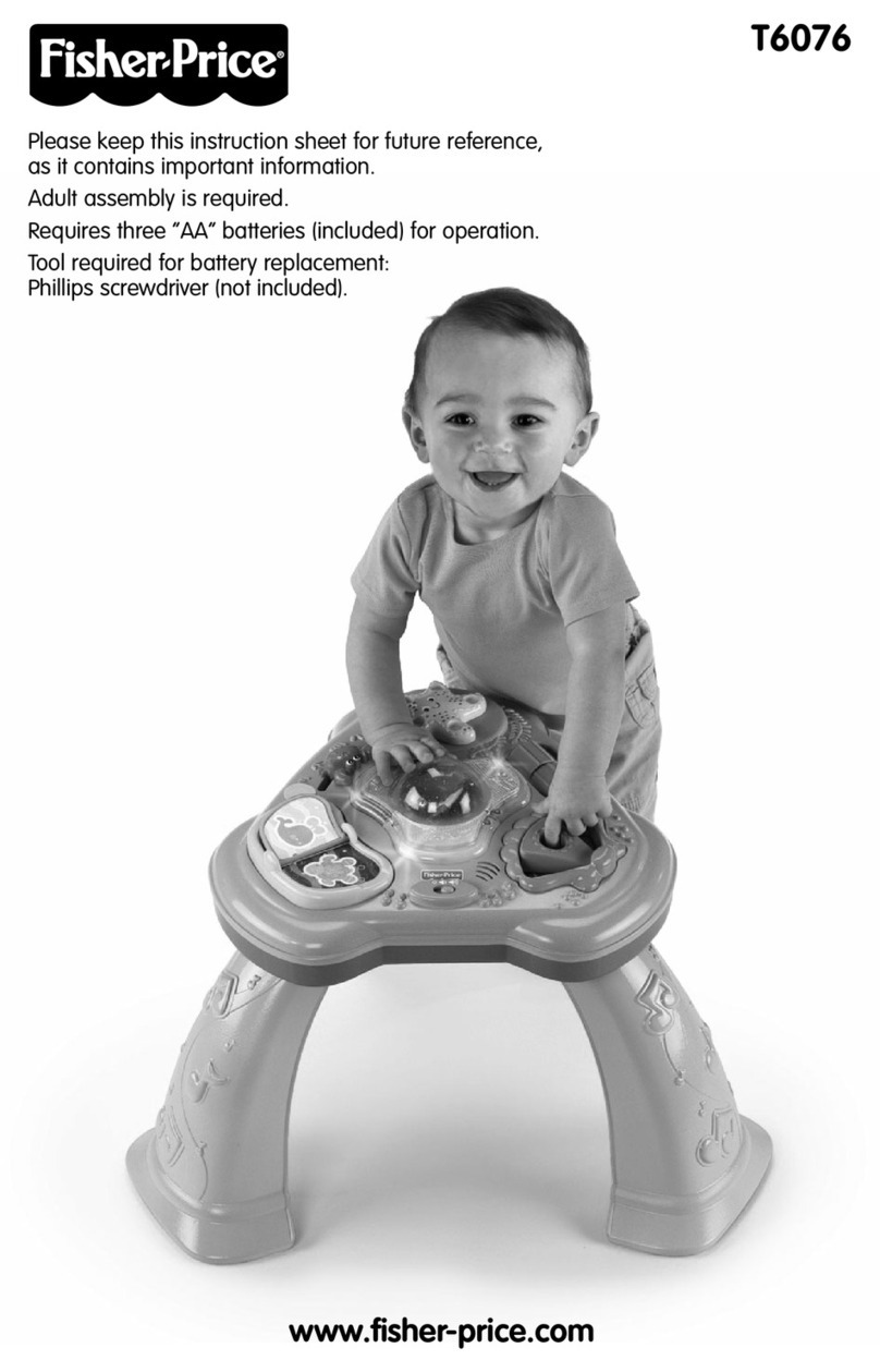 Fisher-Price T6076 instruction sheet Fisher-Price T6076 instruction sheet