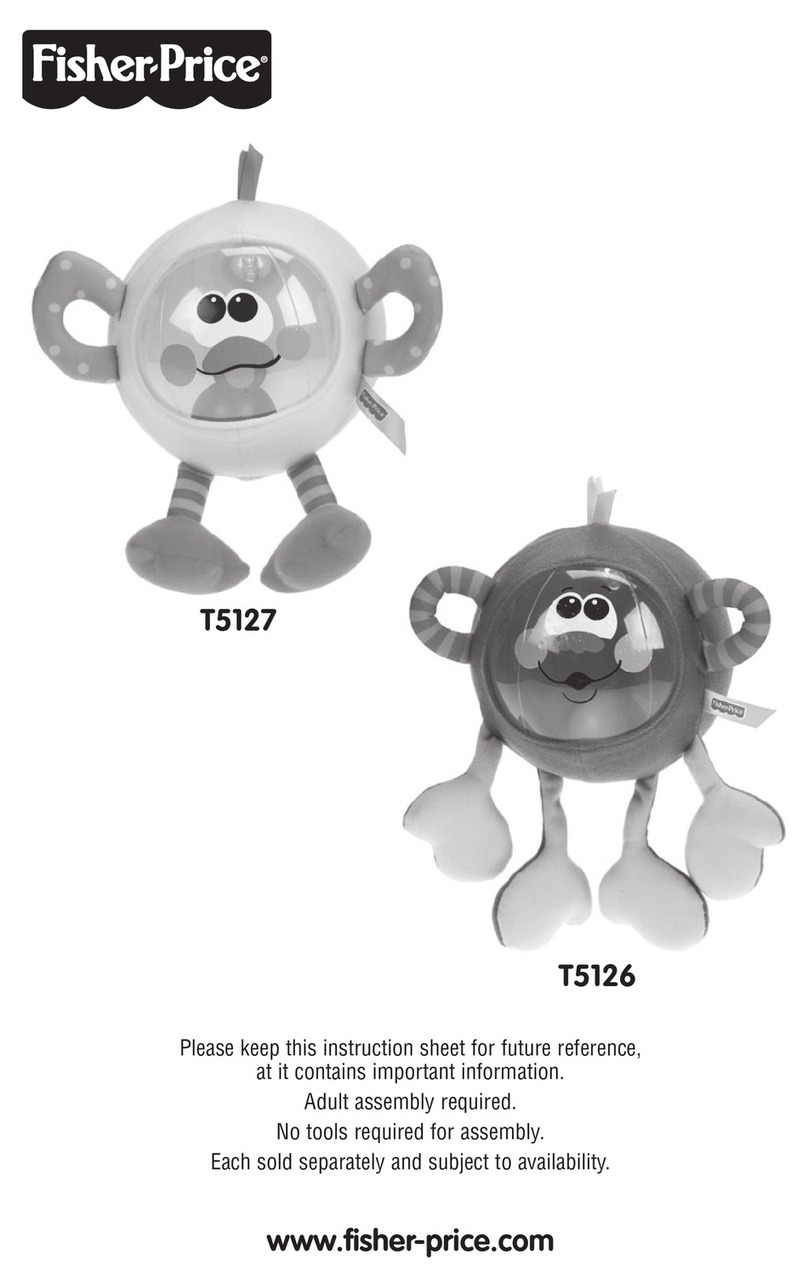 Fisher-Price T5126 instruction sheet