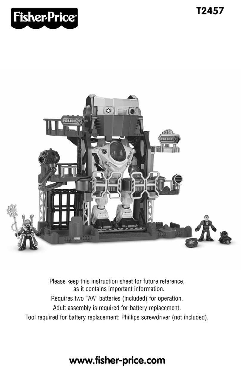 Fisher-Price T2457 instruction sheet