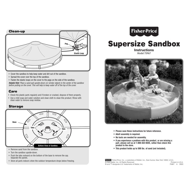 Fisher-Price SUPERSIZE SANDBOX 75967 instructions