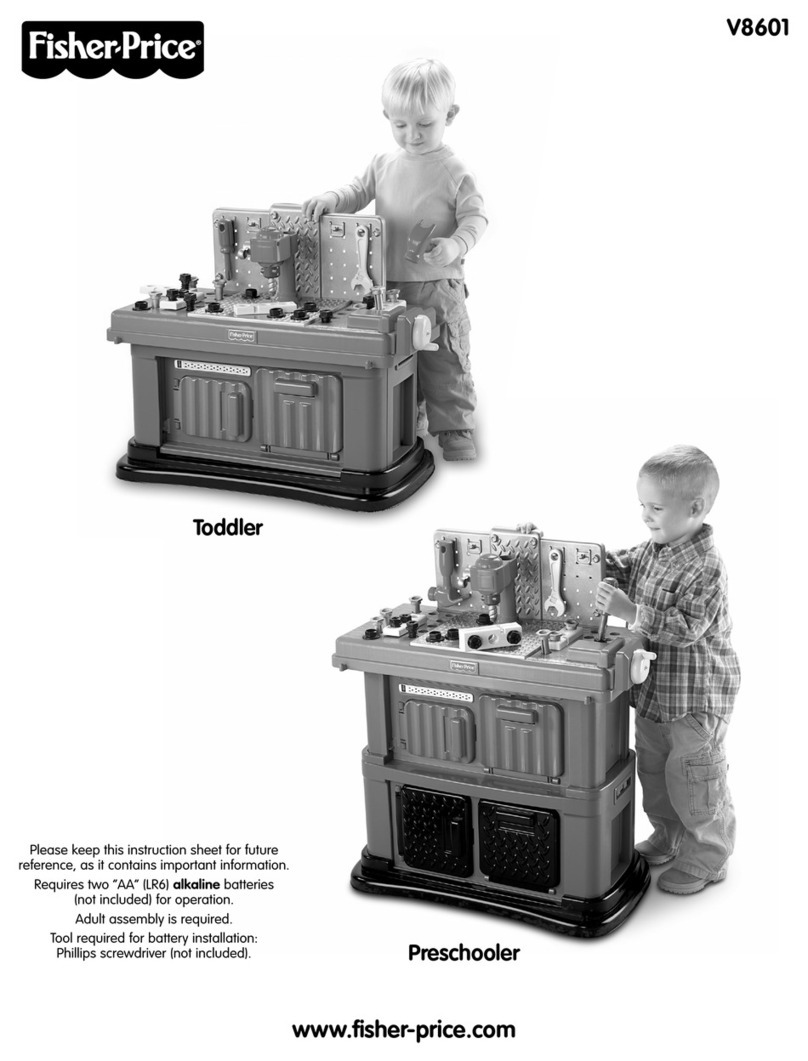 Fisher-Price V8601 instruction sheet Fisher-Price V8601 instruction sheet