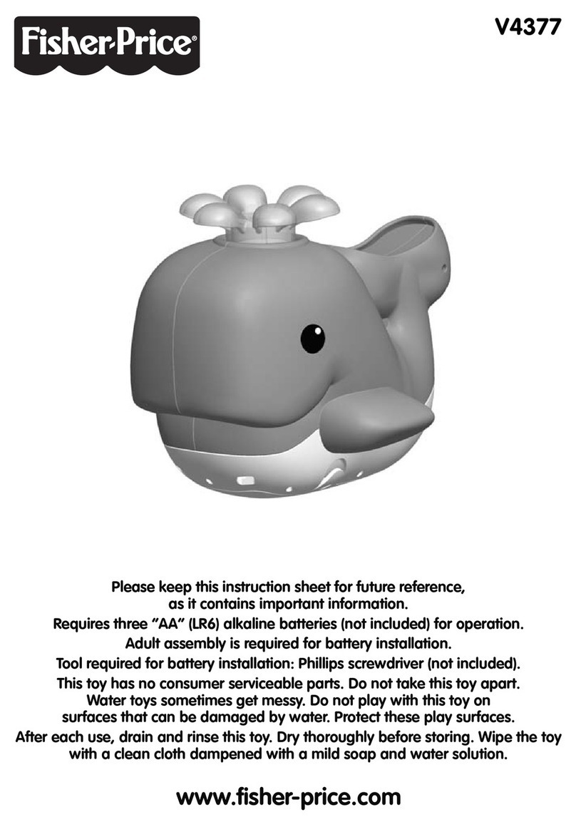 Fisher-Price V4377 instruction sheet