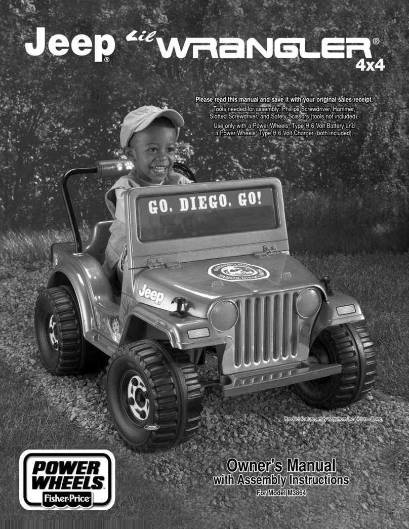 Fisher-Price Power Wheels M3864 Owner's manual with assembly instructions Fisher-Price Power Wheels M3864 Owner's manual with assembly instructions
