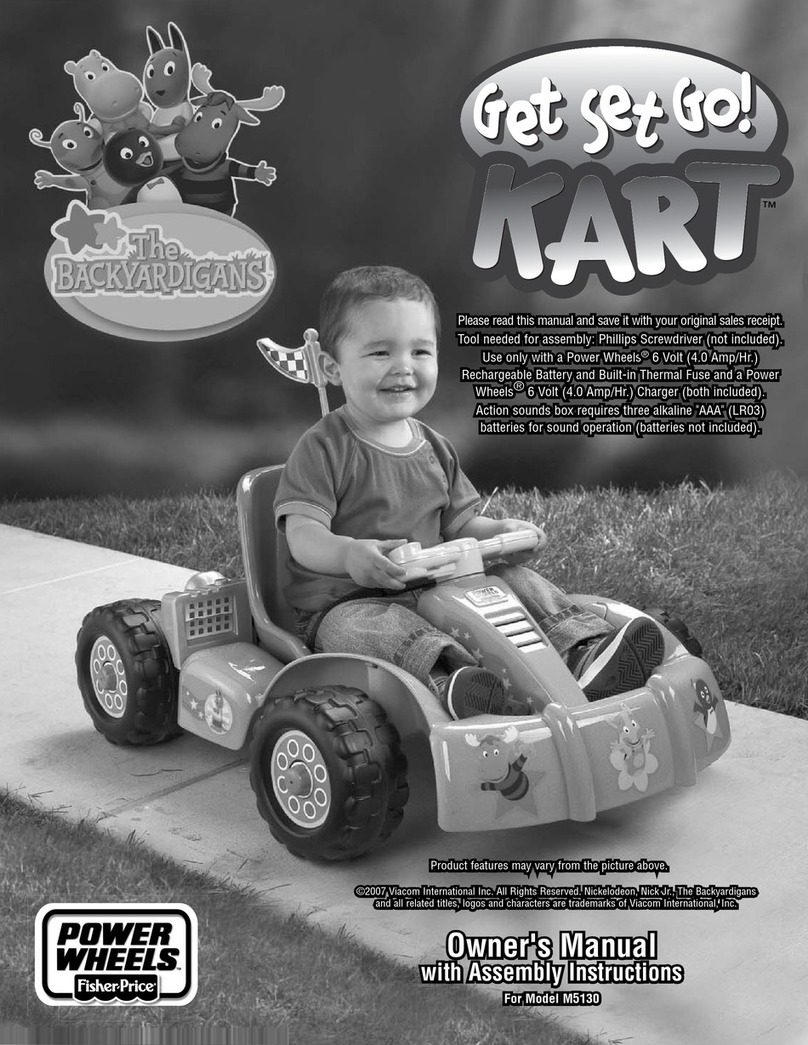 Fisher-Price KART M5130 Owner's manual & assembly instructions