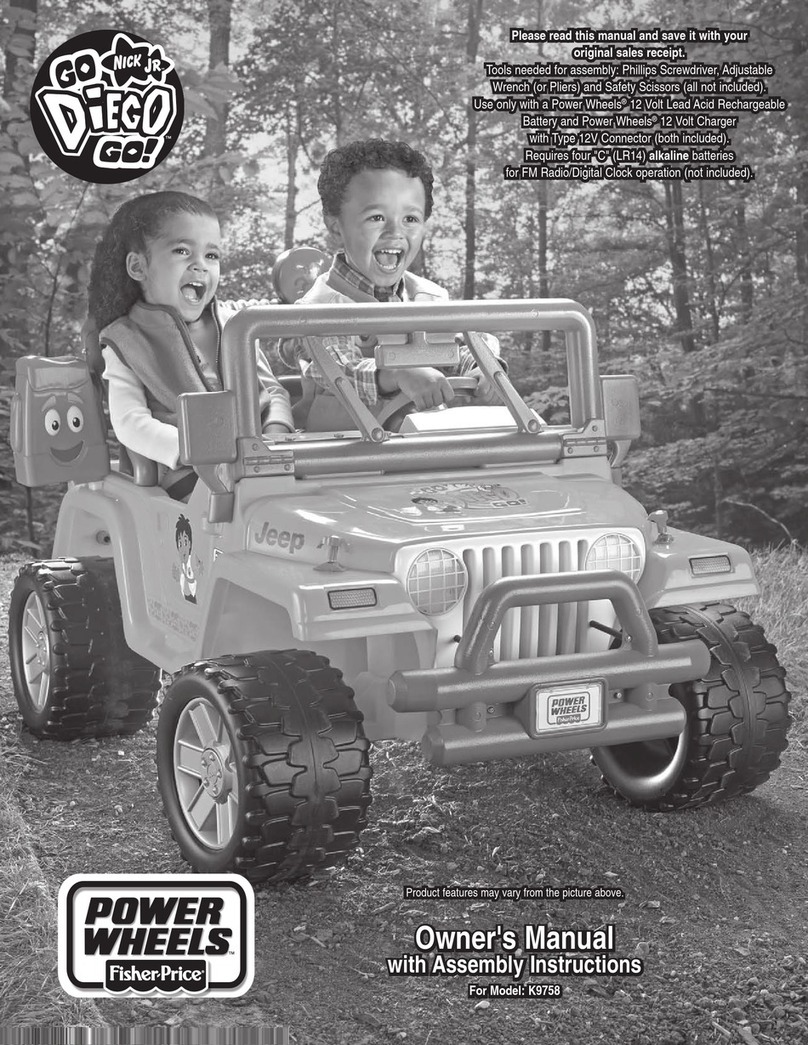 Fisher-Price Power Wheels K9758 Owner's manual with assembly instructions Fisher-Price Power Wheels K9758 Owner's manual with assembly instructions