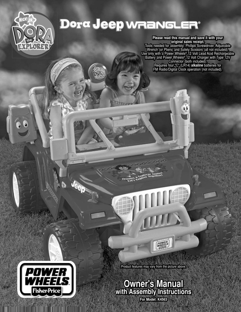 Fisher-Price Power Wheels K4563 Owner's manual with assembly instructions