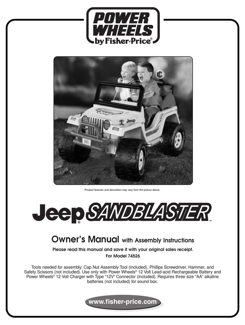Fisher-Price JEEP 74526 Owner's manual & assembly instructions