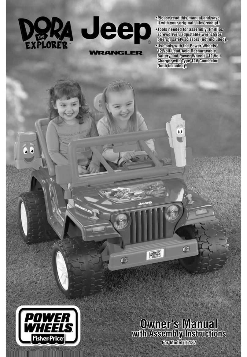 Fisher-Price POWER WHEELS T6137 Use and care manual Fisher-Price POWER WHEELS T6137 Use and care manual